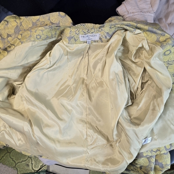 Vtg 80s Michi Moon for Sanyo floral boxy blazer jacket made in Japan - Picture 6 of 14